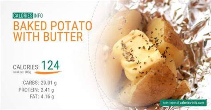 How many carbs are in a baked potato with butter?