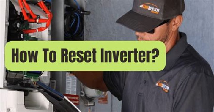 Is there a reset on rv inverter?