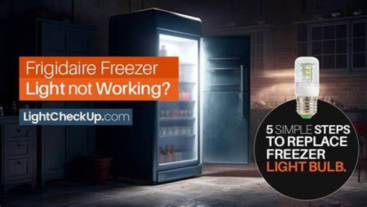 Why is the light in the freezer not working?